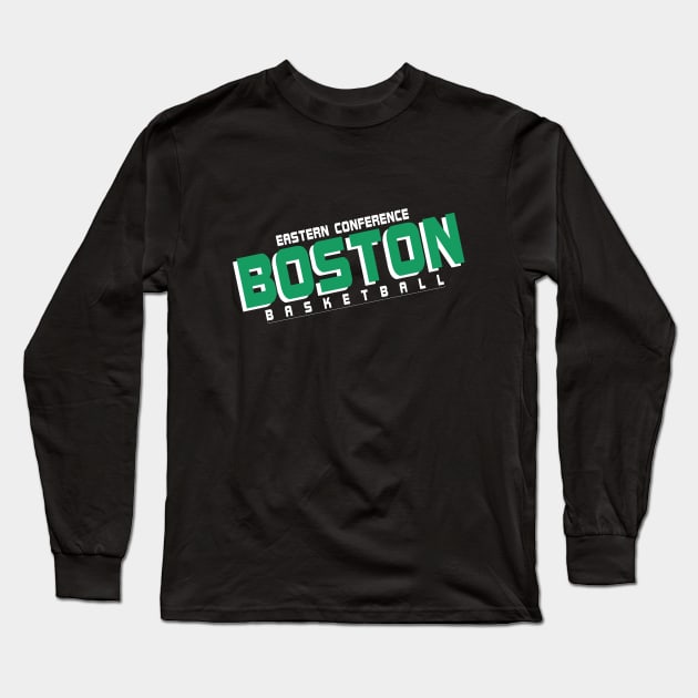 Boston basketball Long Sleeve T-Shirt by BVHstudio